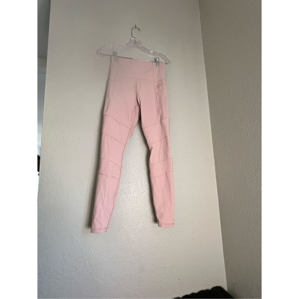 Athleta‎ Leggings Womens S pink  Inclination Moto Tight Pockets Stretch
